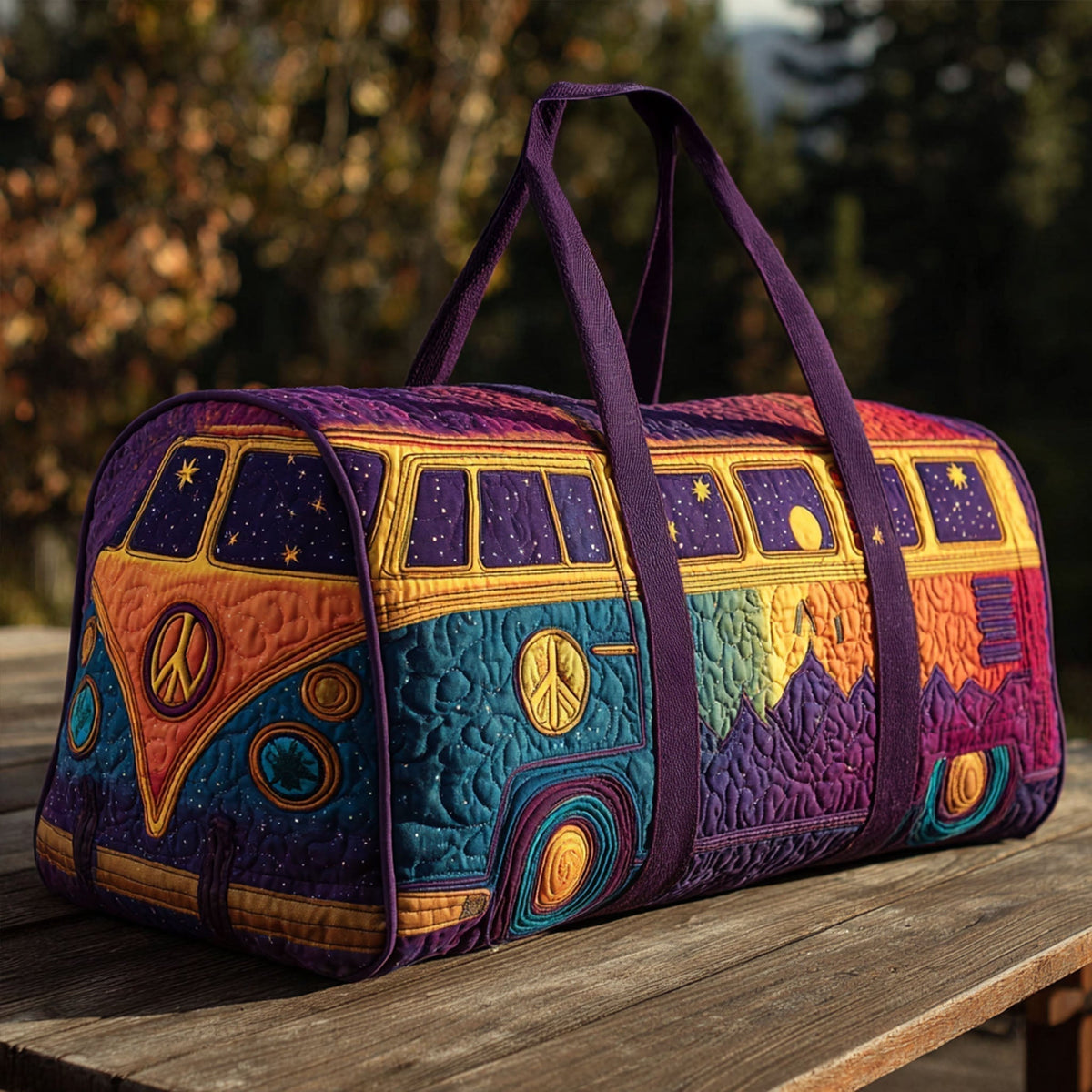 Reisetasche – Pfad unter offenem Himmel
