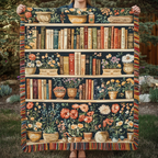 Bücherregal Magische Blüten Gewebt Sofadecke