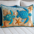 Blaue Schildkröte Seestern Kissenbezug