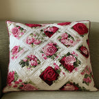 Rosen Patchwork Blüten Kissenbezug