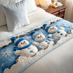 Polar Schneemann Familie Bettläufer