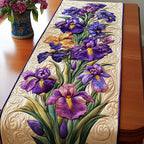 Lila Iris Blütencharme Tischläufer