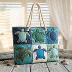 Strandtasche - Blaue Schildkröten im Meer