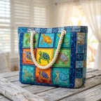 Strandtasche - Regenbogenschildkröten