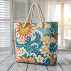 Strandtasche - Wellen im Sonnenschein