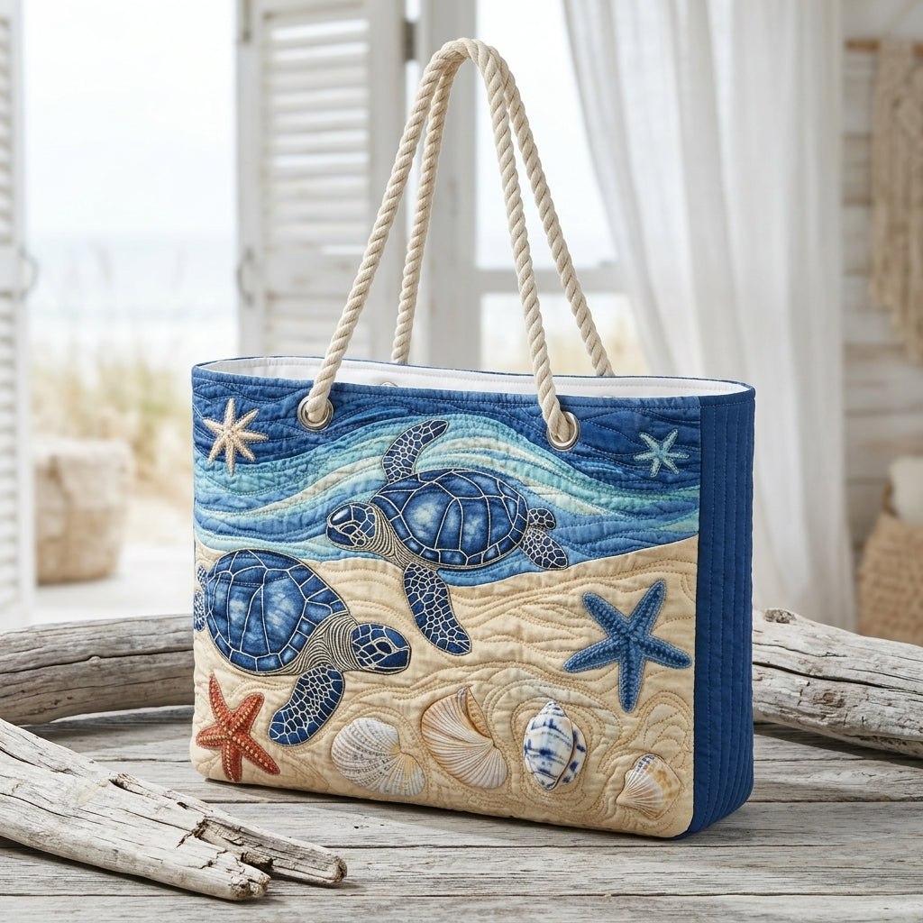 Strandtasche - Schildkröten auf Flucht
