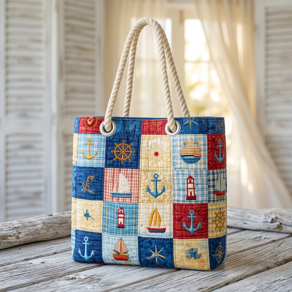 Strandtasche - Patchwork des Meeres