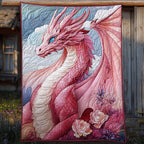 Rosa Drache Schuppenglanz Decke