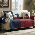Americana Karo Patchwork Sofaüberwurf