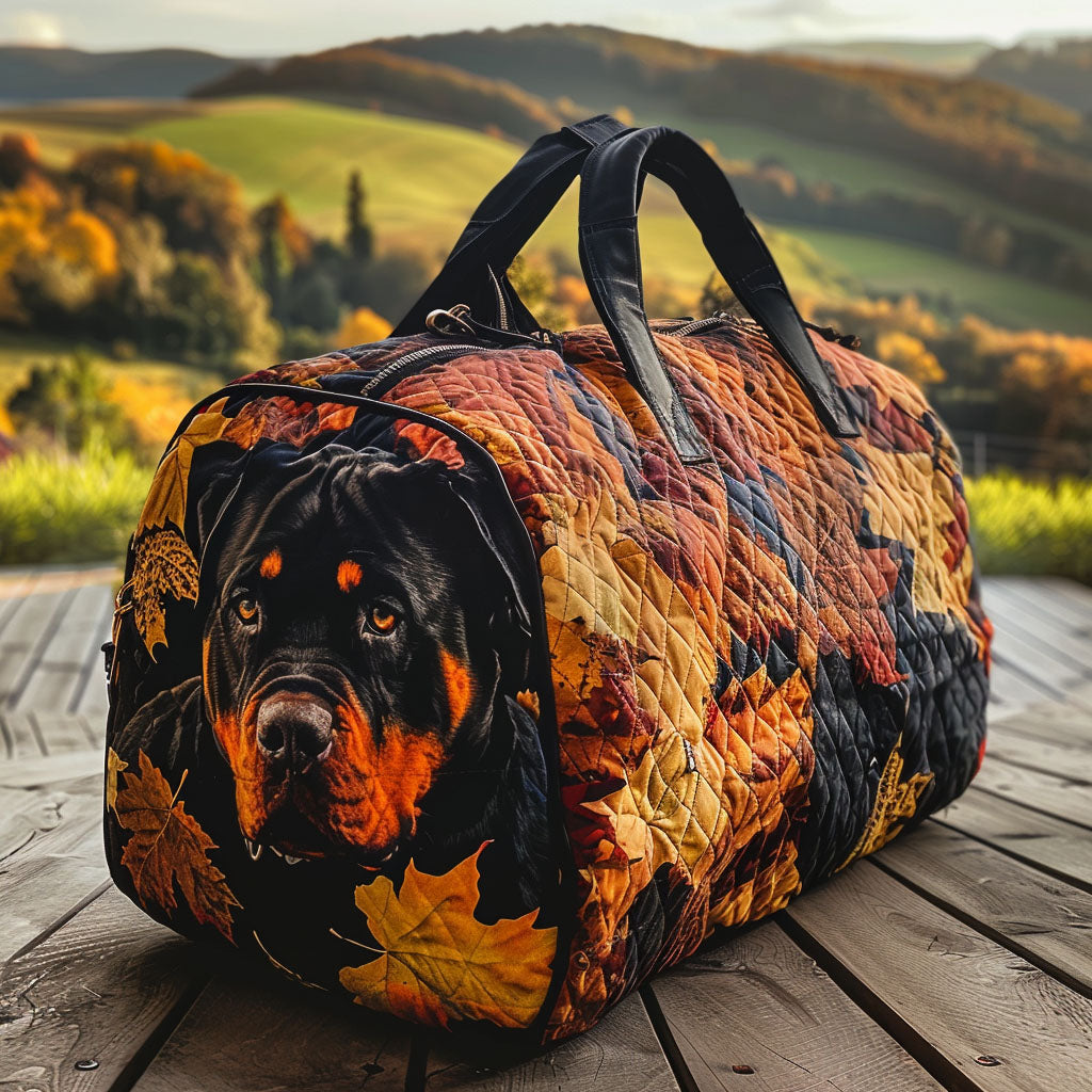 Reisetasche – Rustikaler Rottweiler im Hain