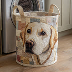 Goldener Labrador Porträt Wäschekorb