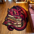 Scharlachroter Drache Bücher Rosen Sonderform Decke