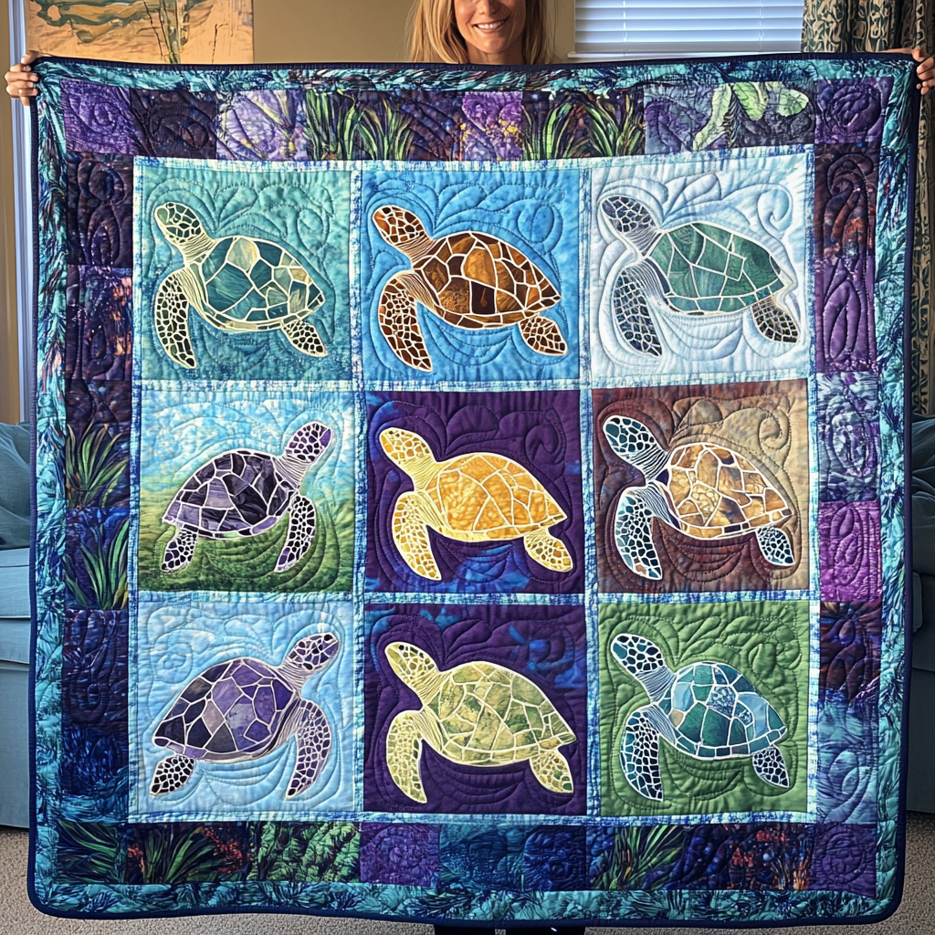 Meeresschildkröten Patchwork Refugium Decke