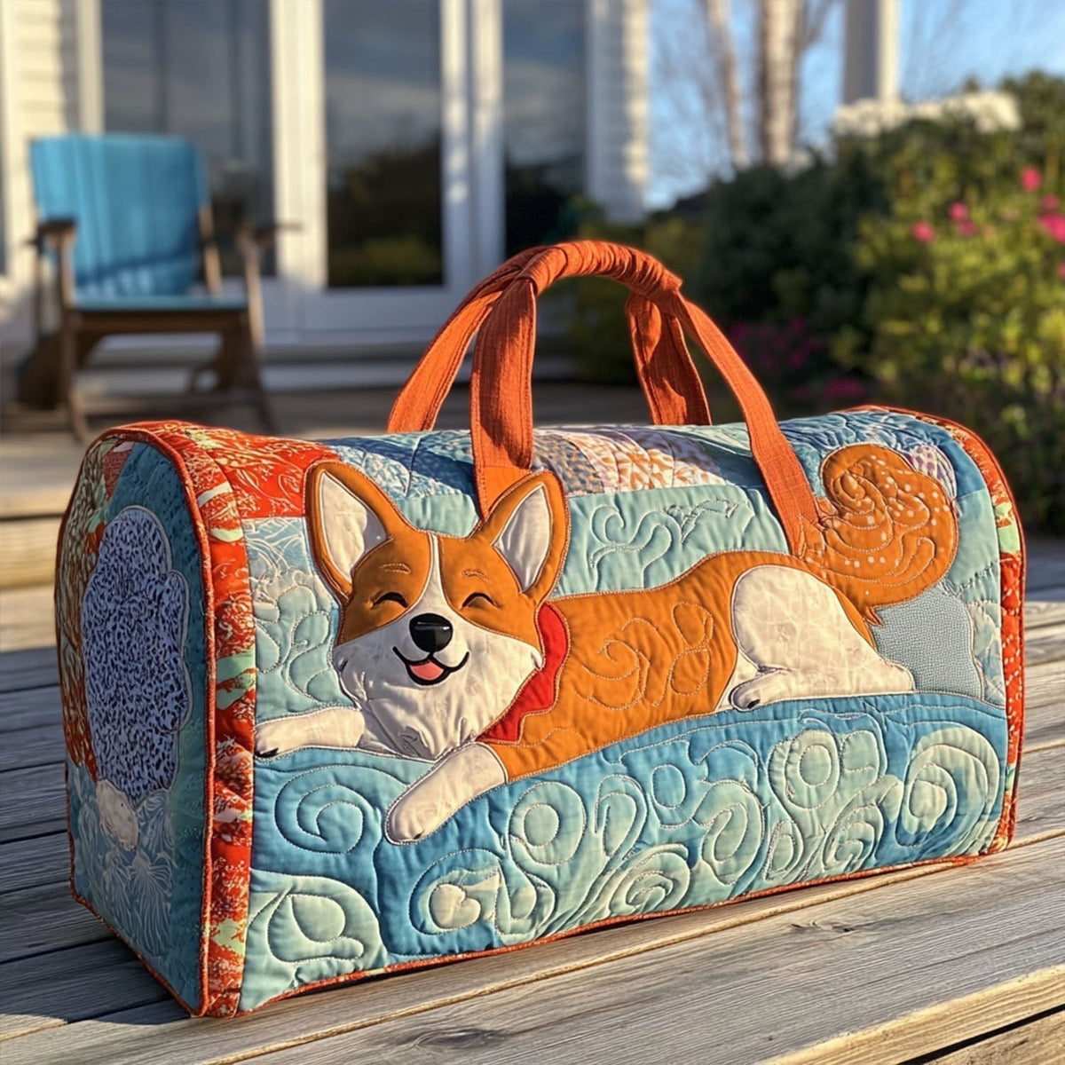 Reisetasche – Lächelnder Corgi