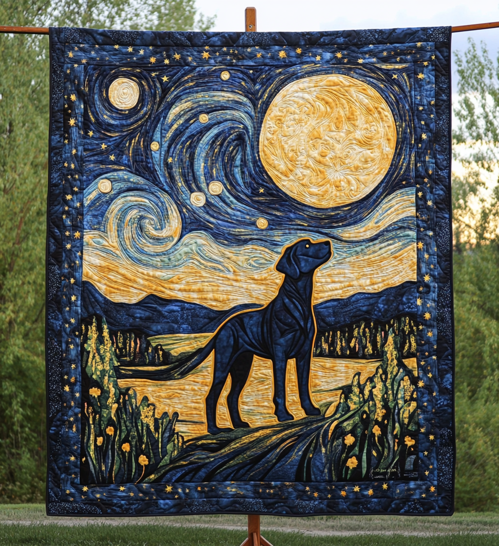Labrador Sternennacht Decke