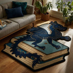 Stahlblauer Drache Buch Sonderform Decke