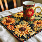 Goldene Sonnenblumen Untersetzer