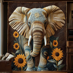 Elefant Sonnenblumen Decke