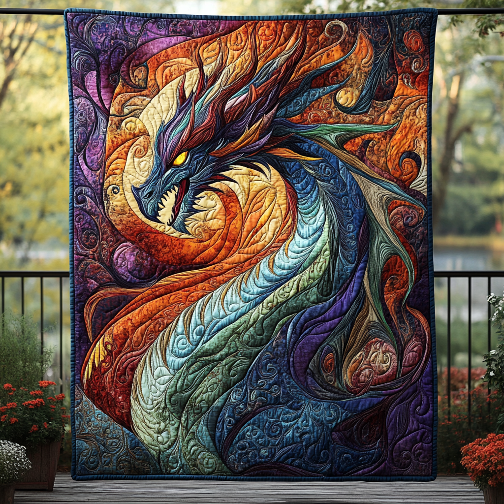 Drache Donnerflügel Feuer Decke