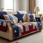 Americana Karo Patchwork Sofaüberwurf