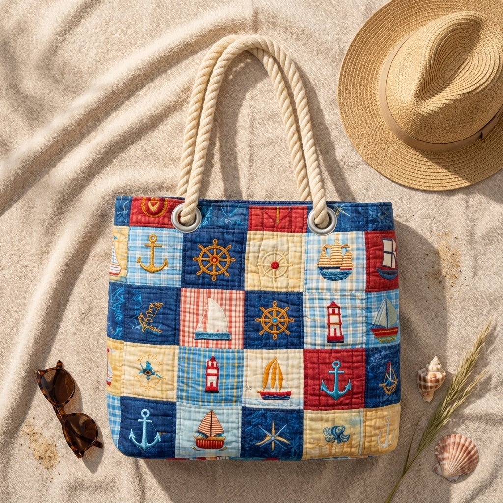 Strandtasche - Patchwork des Meeres