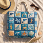 Strandtasche - Tiefblaues Leben