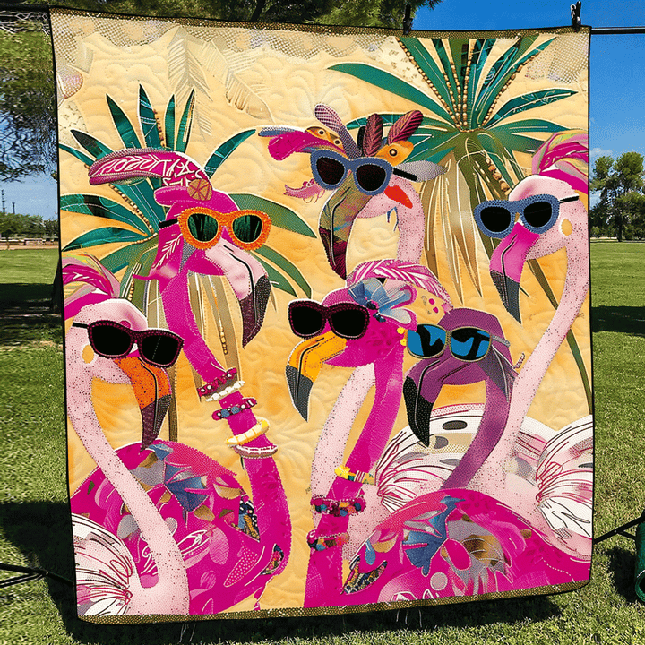 Tropische Flamingo Oase Decke