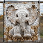 Elefantenbaby Relief Decke