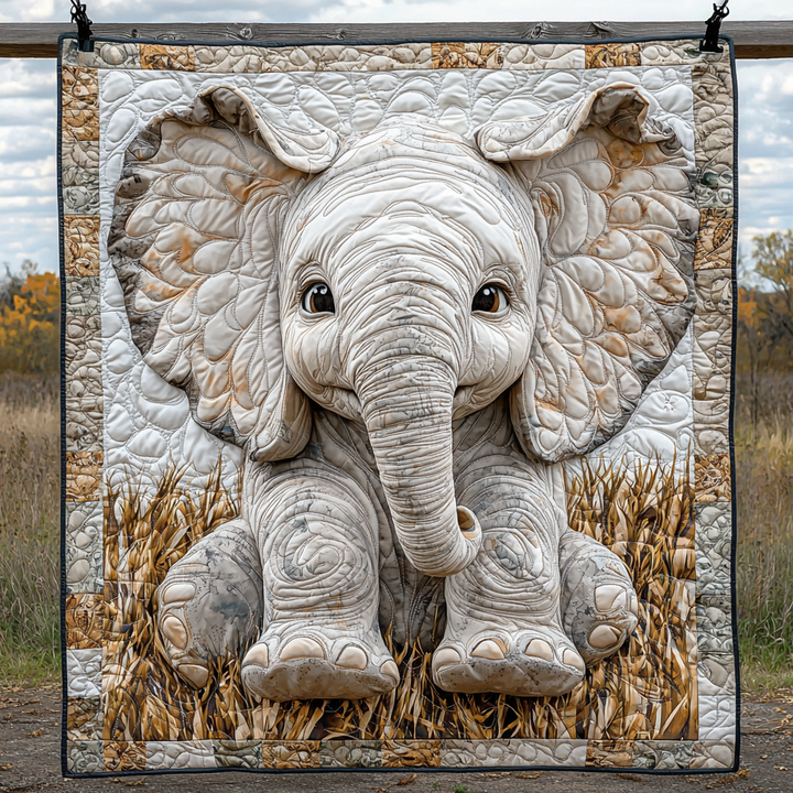 Elefantenbaby Relief Decke