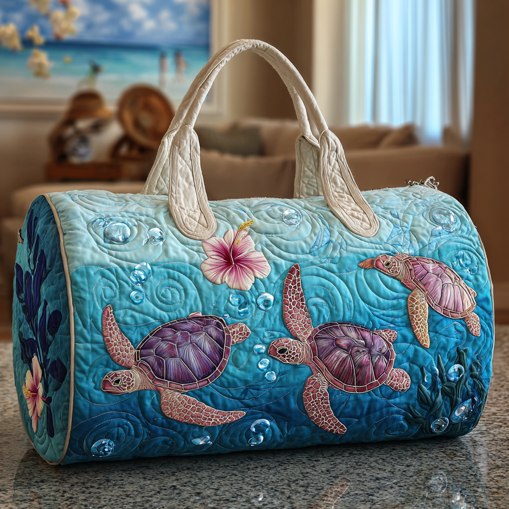 Reisetasche – Schildkröten in der Welle