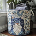 Blaue Katze Porträt Wäschekorb