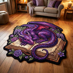 Violetter Drache Buch Rosen Sonderform Decke