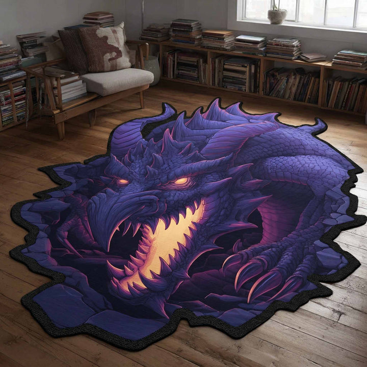 Violetter Drache Leerenschlund Sonderform Decke