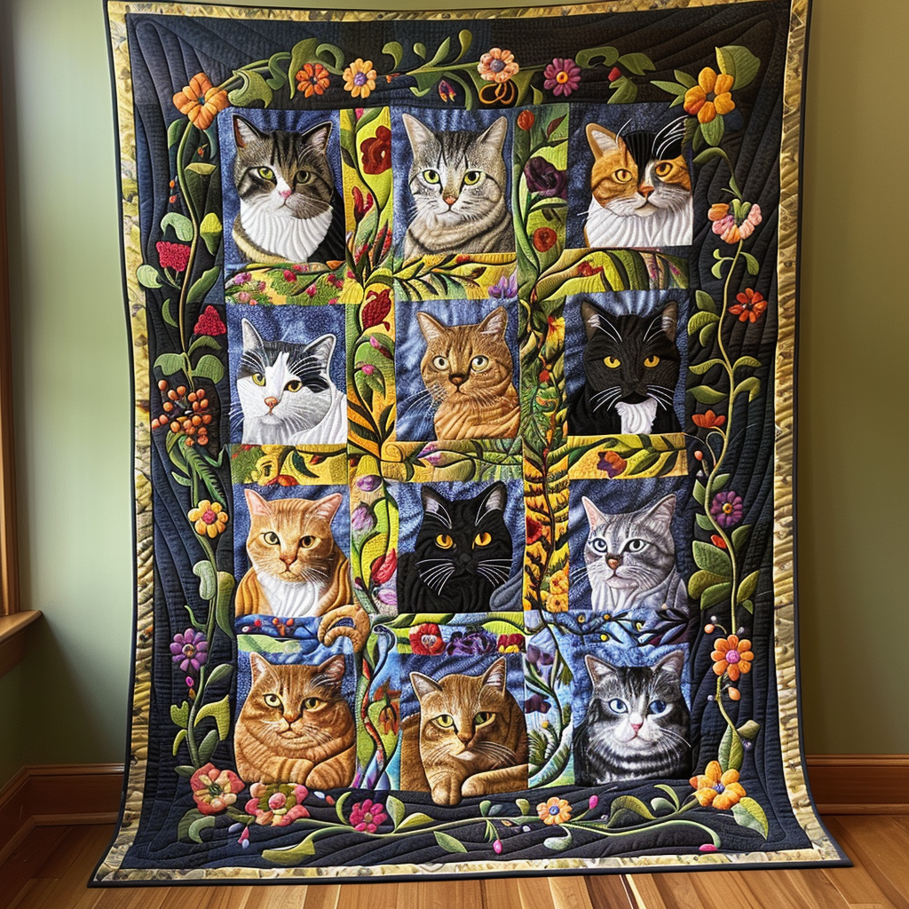 Fantastische Katzenschar Decke