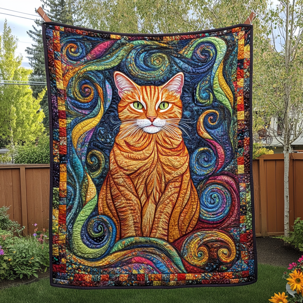 Fantastische Orange Katze Decke