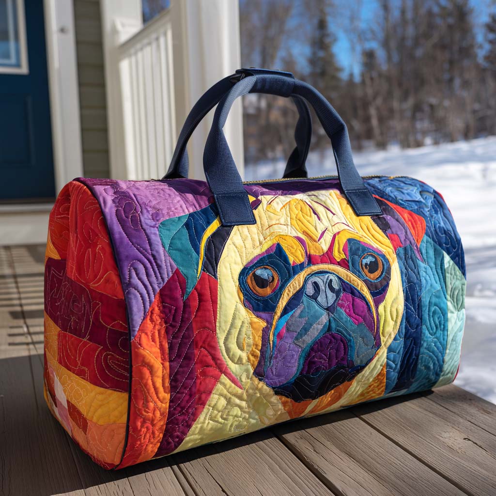 Reisetasche – Watschelnder Mops