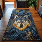 Wilder Wolf Quiltmuster Tischläufer
