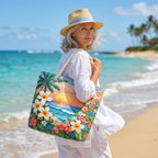 Strandtasche - Warme tropische Farben