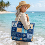 Strandtasche - Blaue Horizonte
