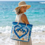 Strandtasche - Schildkröte mit Herz