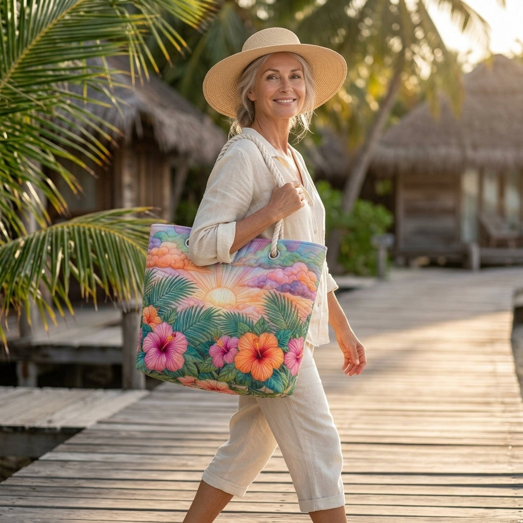 Strandtasche - Das Rauschen der Palmen