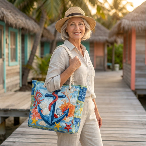 Strandtasche - Verankert am Kai