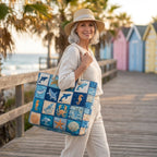 Strandtasche - Tiefblaues Leben