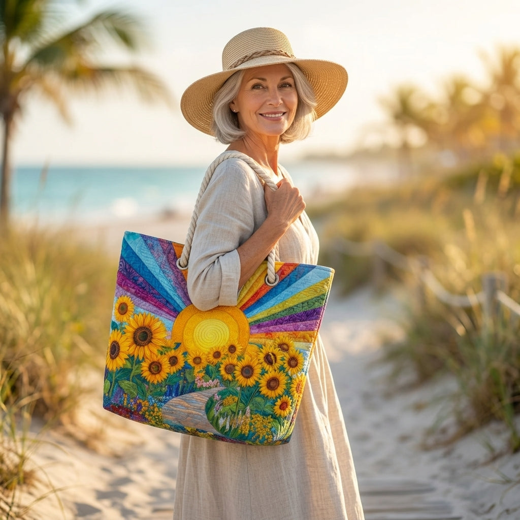 Strandtasche - Sonnenblumenfreude