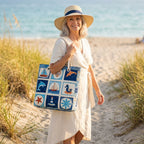 Strandtasche - Tiere des Meeres