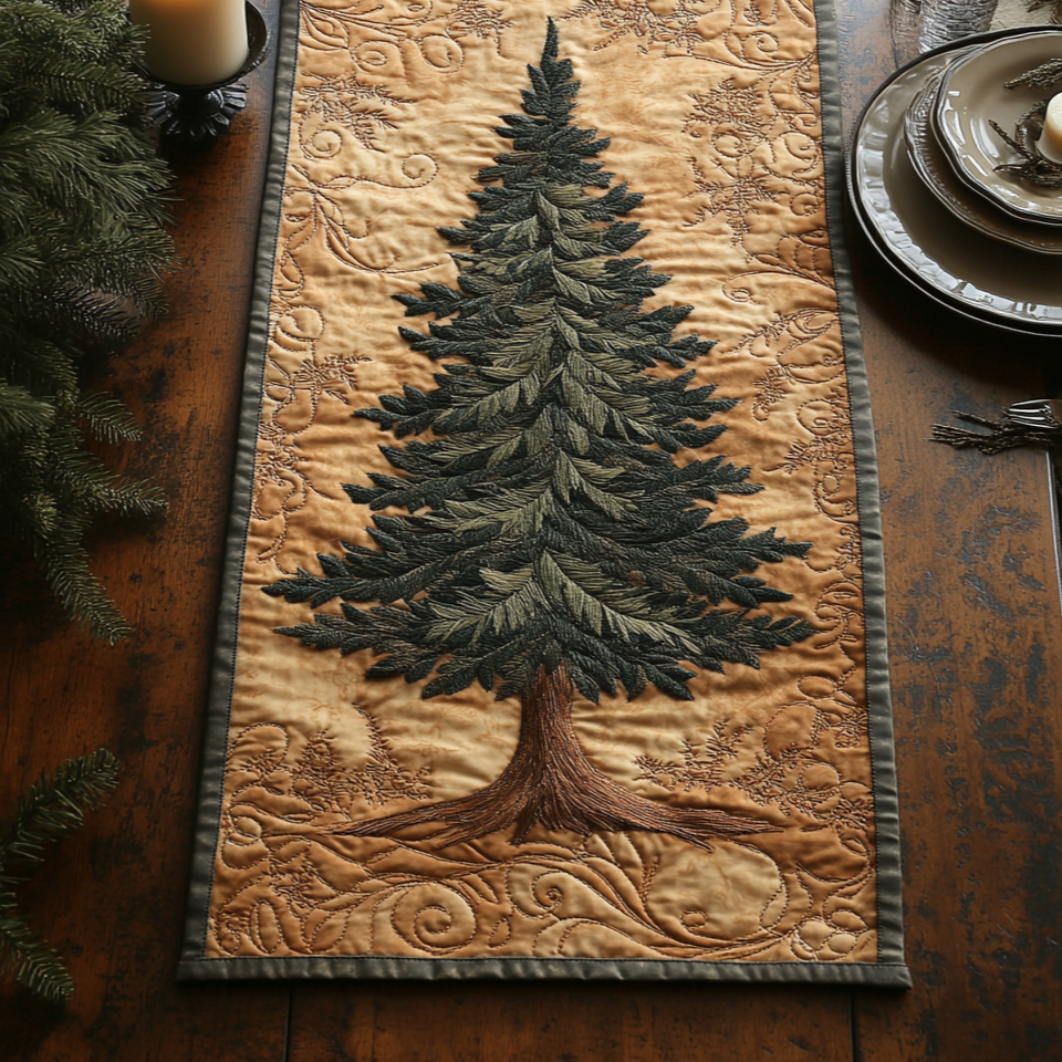 Tannenbaum Waldflüstern Tischläufer