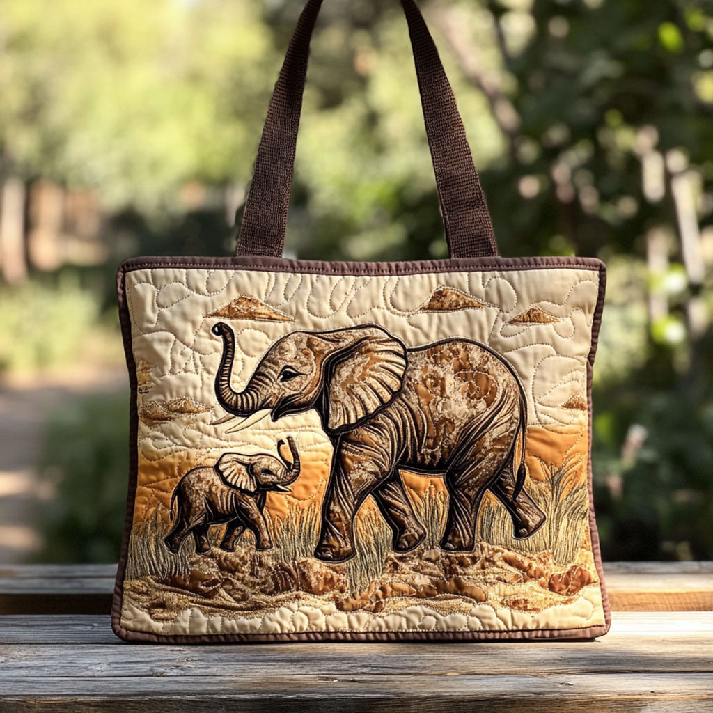 Handgemachte Tasche – Elefanten Liebespfad