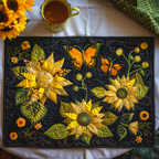 Schmetterlinge Sonnenblumen Untersetzer