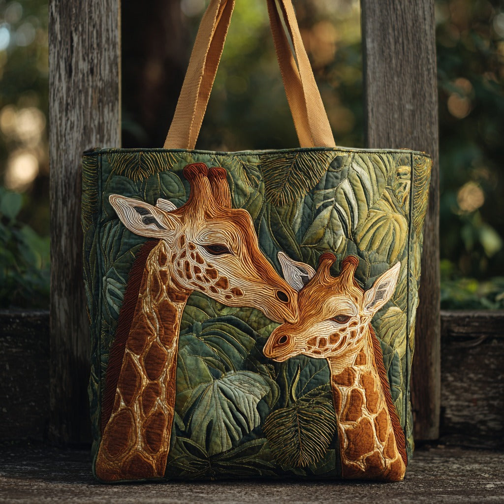 Handgemachte Tasche – Giraffe mit Junges