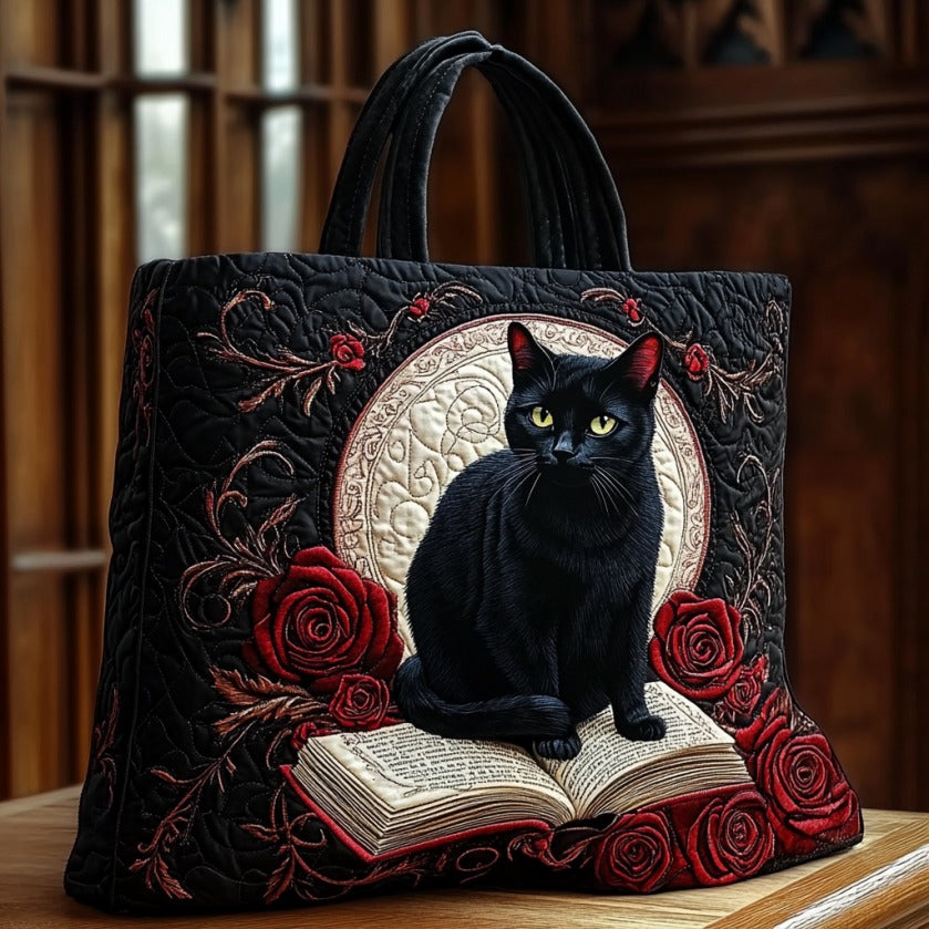 Handgemachte Tasche – Mystische schwarze Katze